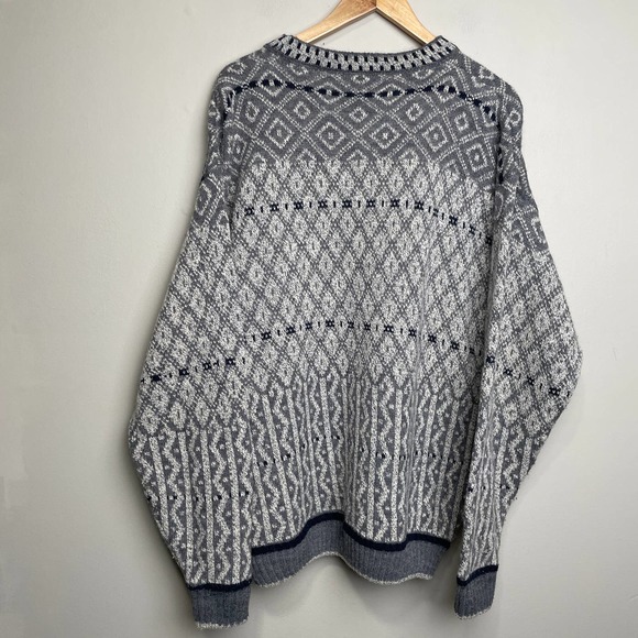 Mexx Amazing Patterned Crew Neck Long Sleeve Sweater Gray M - Picture 2 of 7